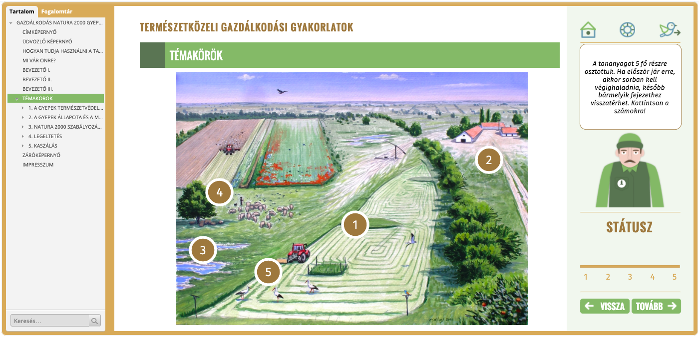 gyepgazdálkodás e-learning felület