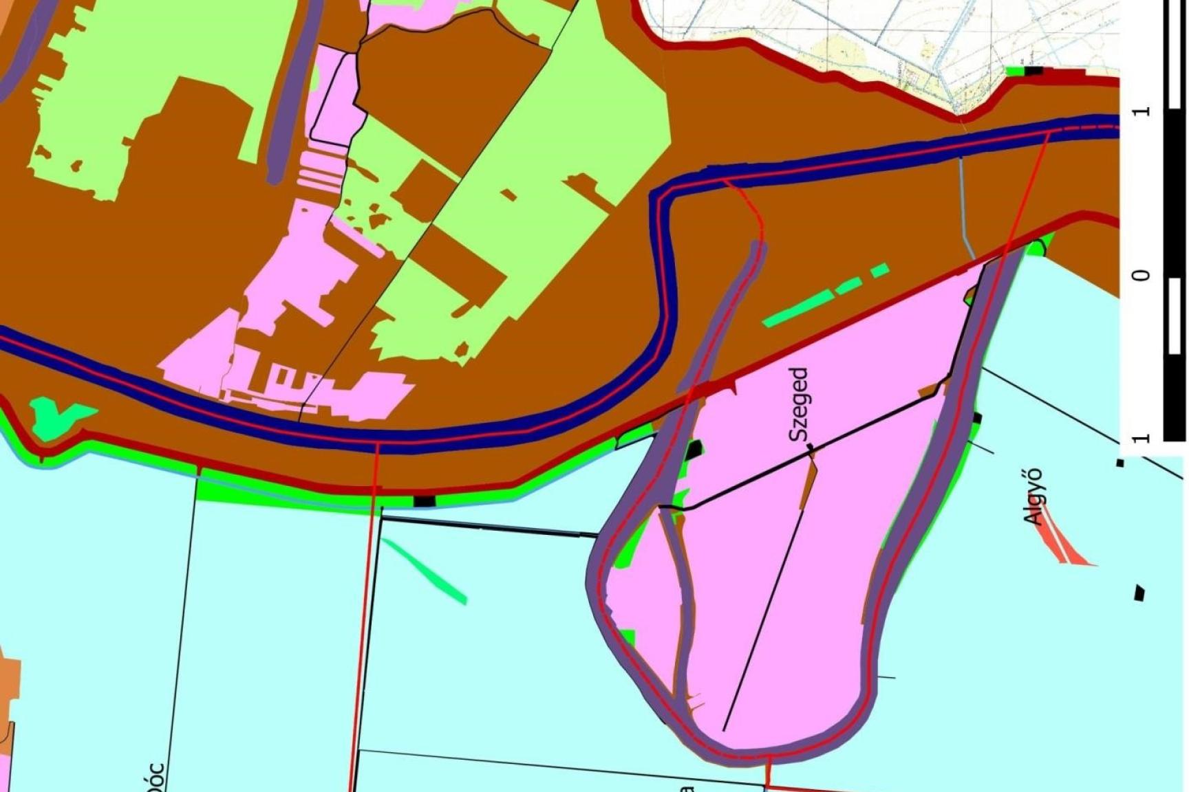 15. ábra: Az Alsó-Tiszavölgy különleges madárvédelmi terület kezelési egységei - Tisza, Mártély-dél 15. ábra: Az Alsó-Tiszavölgy különleges madárvédelmi terület kezelési egységei - Tisza, Mártély-dél