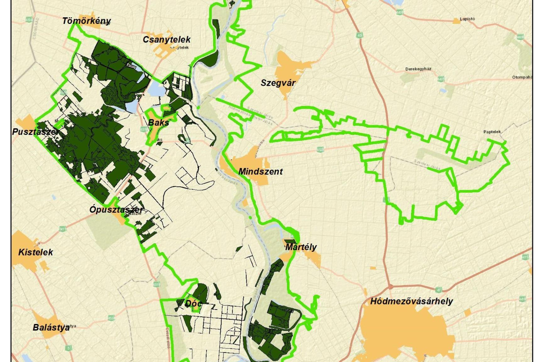 21. ábra: A Kiskunsági Nemzeti Park Igazgatóság vagyonkezelésében álló területek (2019.) 21. ábra: A Kiskunsági Nemzeti Park Igazgatóság vagyonkezelésében álló területek (2019.)